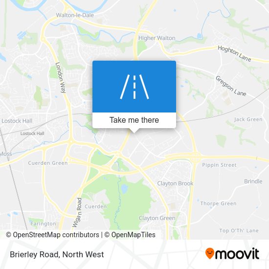 Brierley Road map