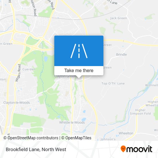 Brookfield Lane map