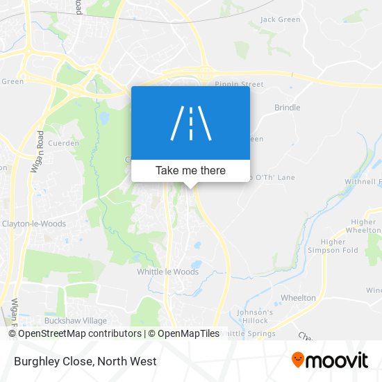 Burghley Close map