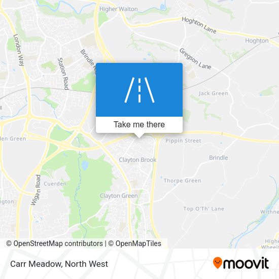 Carr Meadow map