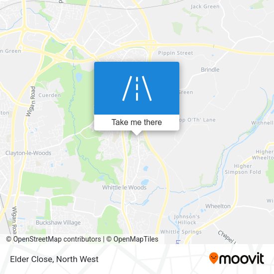 Elder Close map