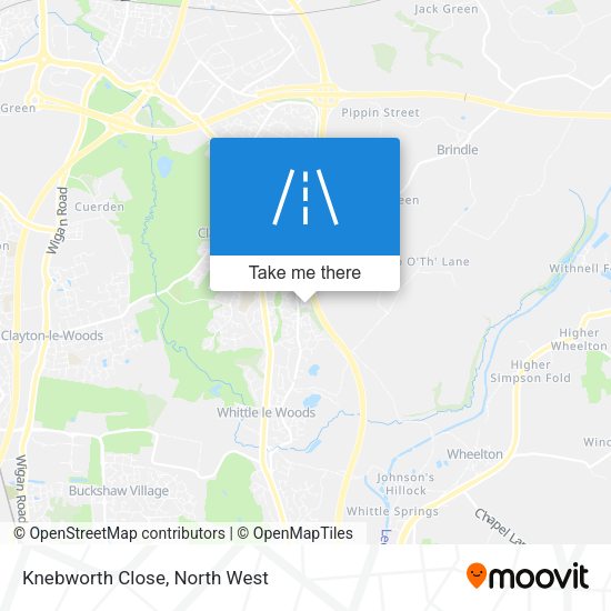 Knebworth Close map