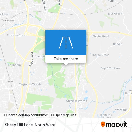Sheep Hill Lane map