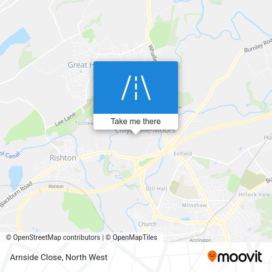 Arnside Close map