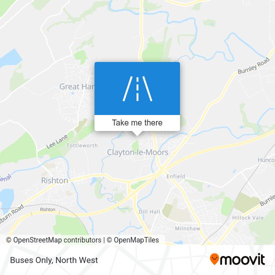 Buses Only map
