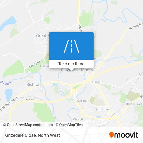Grizedale Close map