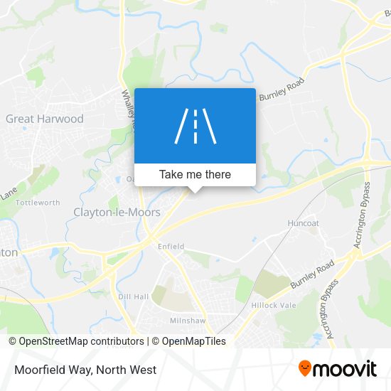 Moorfield Way map