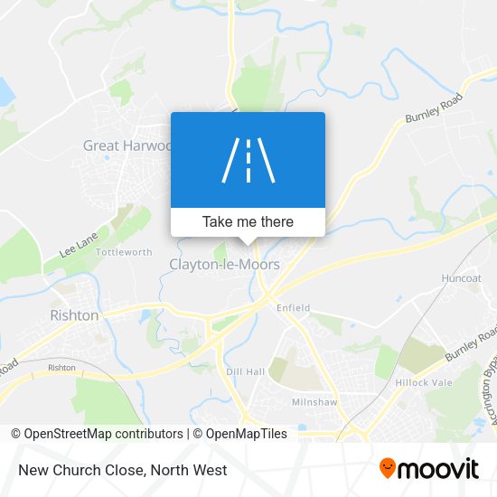 New Church Close map