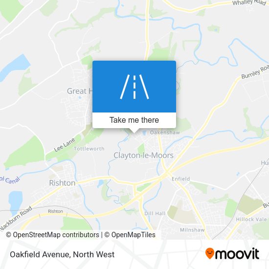 Oakfield Avenue map