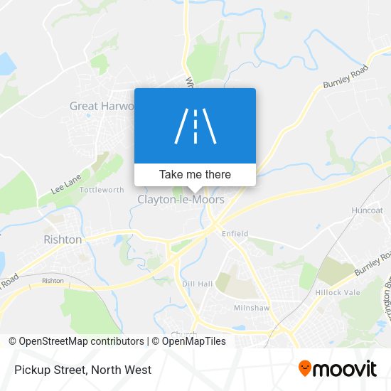 Pickup Street map