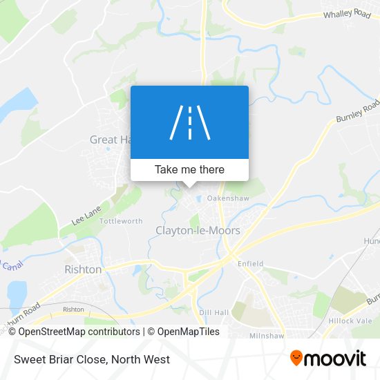 Sweet Briar Close map