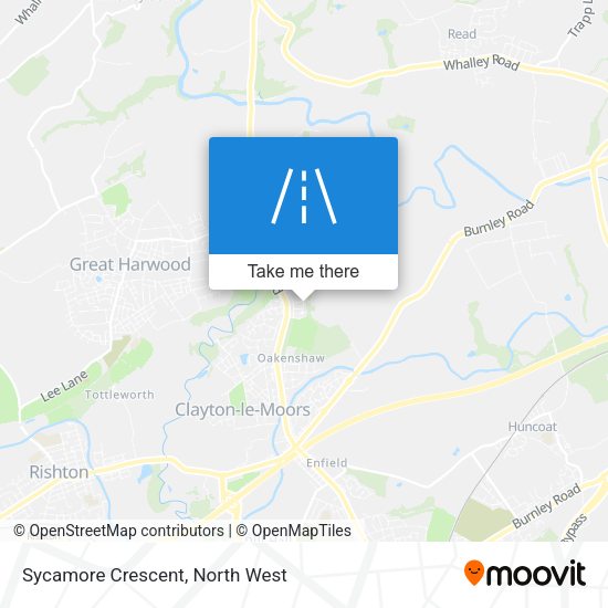 Sycamore Crescent map