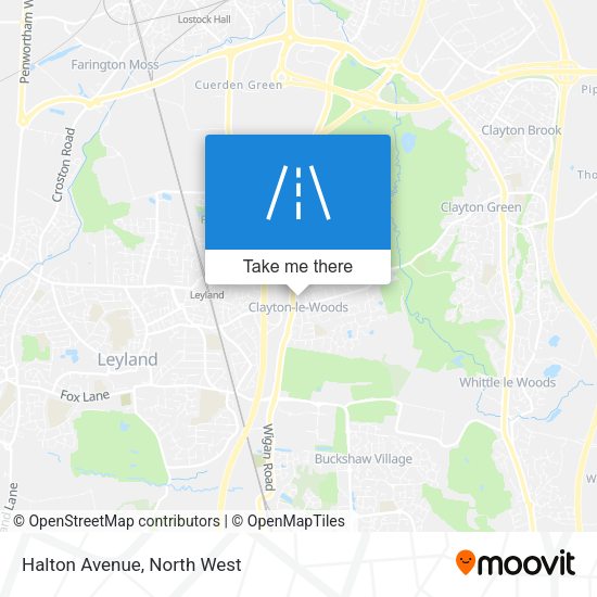 Halton Avenue map