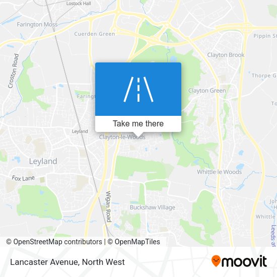 Lancaster Avenue map