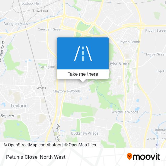 Petunia Close map