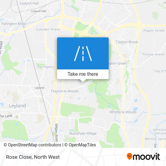 Rose Close map