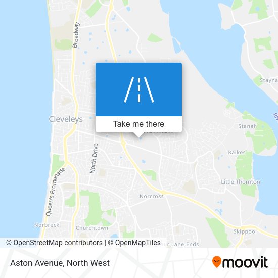 Aston Avenue map
