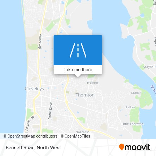 Bennett Road map