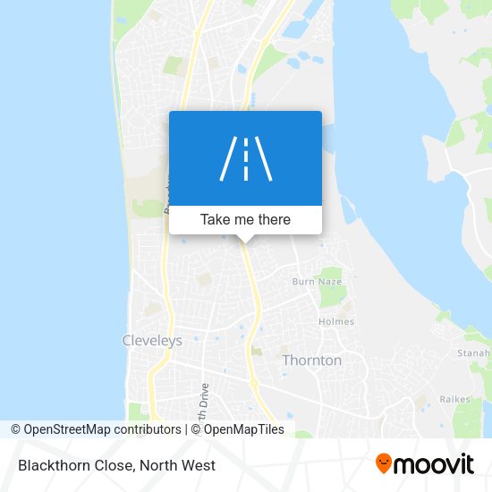 Blackthorn Close map