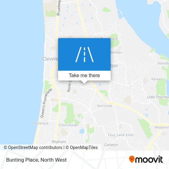 Bunting Place map