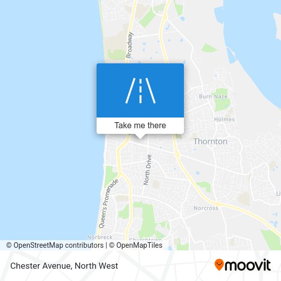 Chester Avenue map