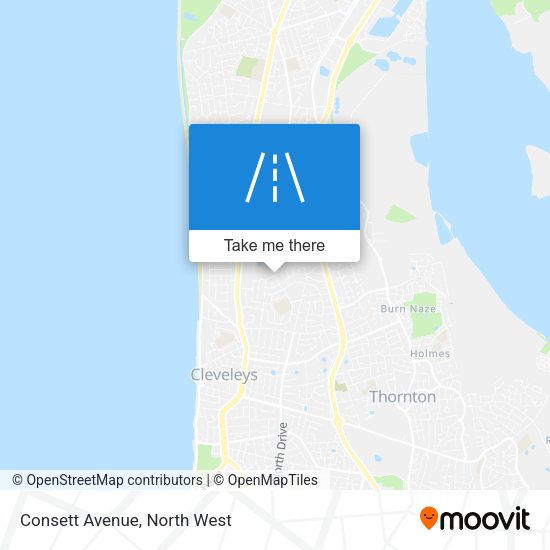 Consett Avenue map