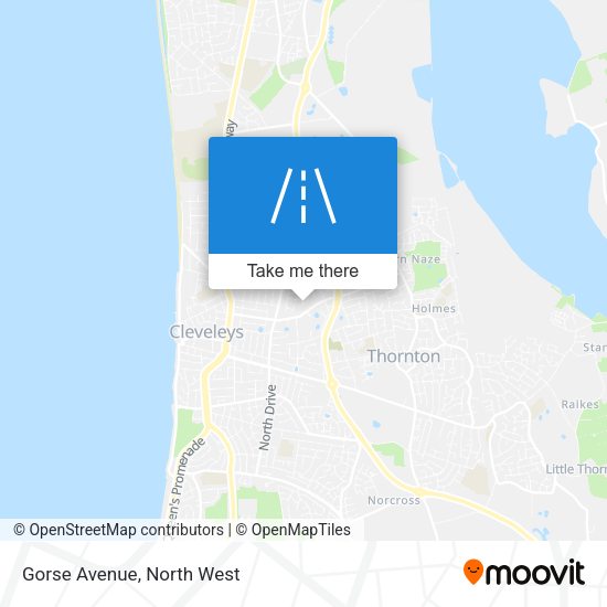 Gorse Avenue map