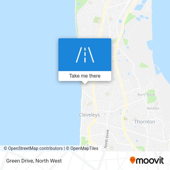 Green Drive map