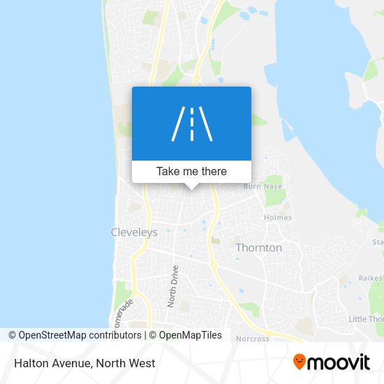 Halton Avenue map