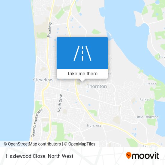 Hazlewood Close map