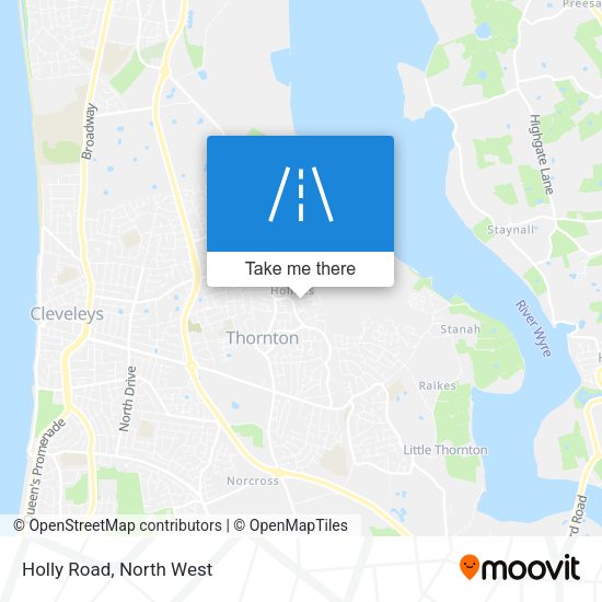 Holly Road map