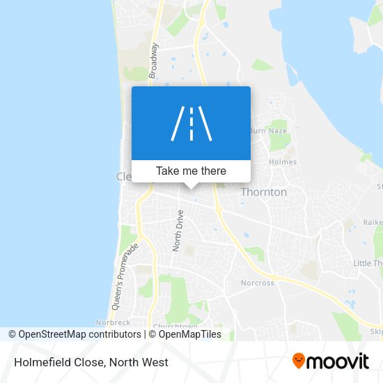 Holmefield Close map
