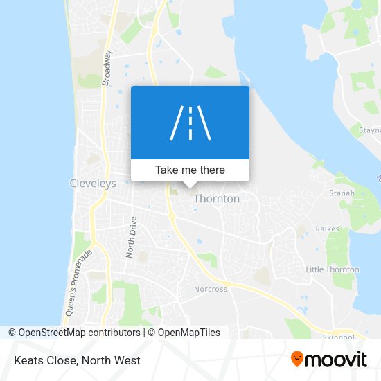 Keats Close map