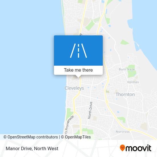Manor Drive map