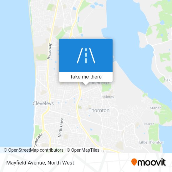Mayfield Avenue map