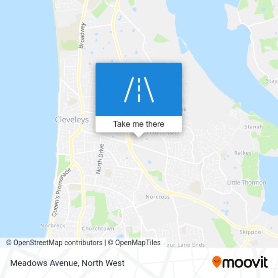 Meadows Avenue map