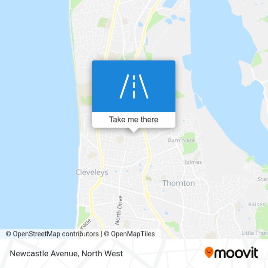 Newcastle Avenue map
