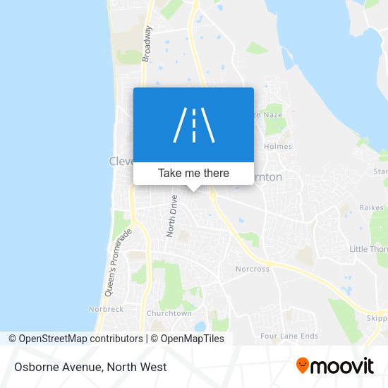 Osborne Avenue map