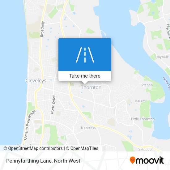 Pennyfarthing Lane map