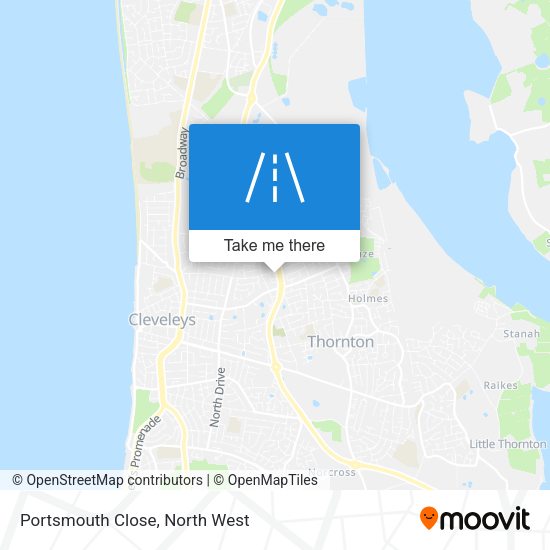 Portsmouth Close map