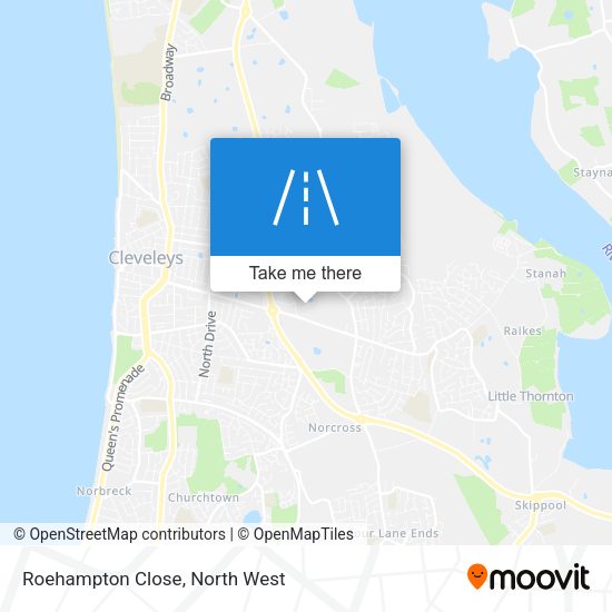 Roehampton Close map