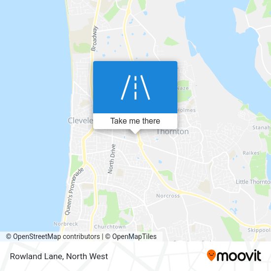 Rowland Lane map