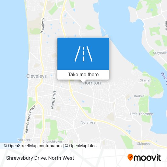 Shrewsbury Drive map