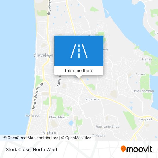 Stork Close map