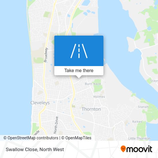 Swallow Close map