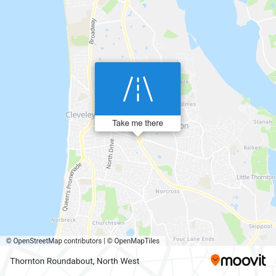Thornton Roundabout map