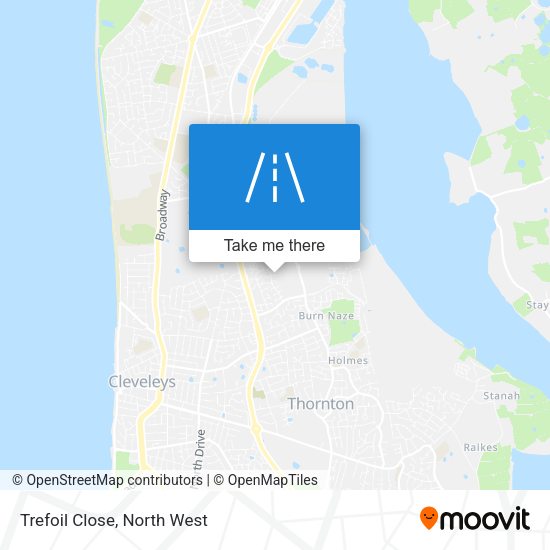 Trefoil Close map