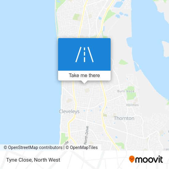 Tyne Close map