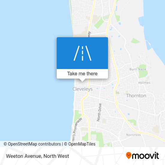 Weeton Avenue map