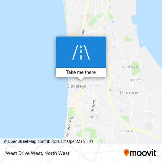 West Drive West map